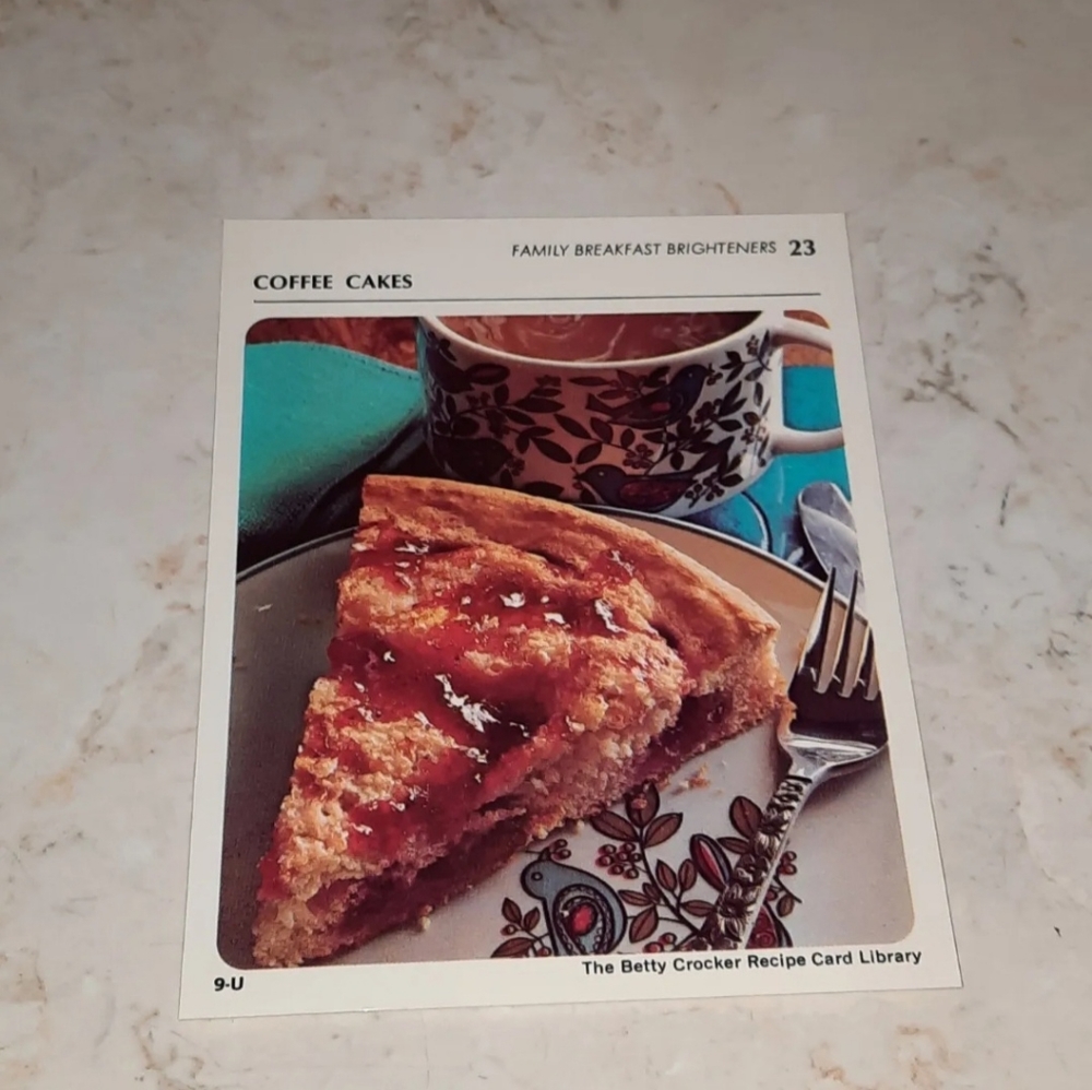 The Betty Crocker Recipe Card Library REPLACEMENT CARD Family Breakfast 1971
